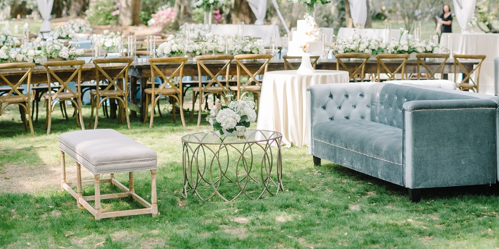 A Classic Pastel Blue and White Outdoor Wedding for 70k
