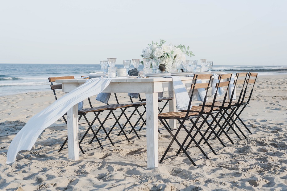 beach wedding reception idea
