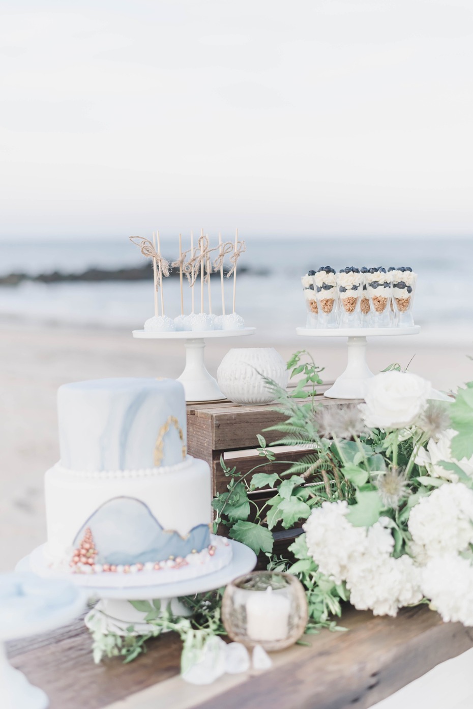 dessert table for you beach wedding
