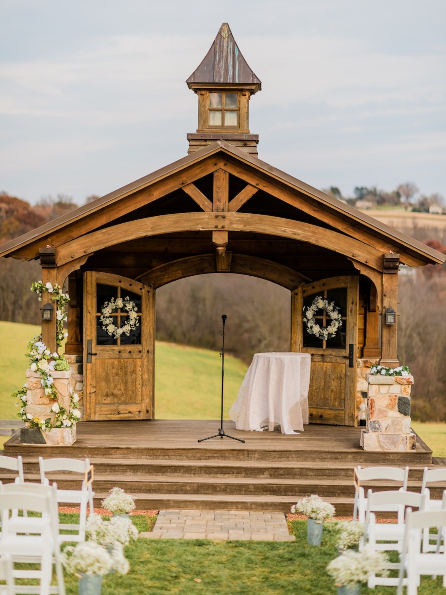 Blush and White Rustic Farm Wedding