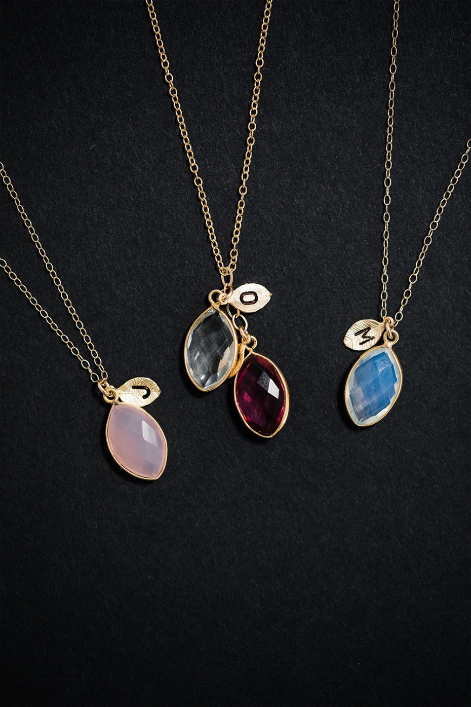Personalized bridesmaid necklaces from Lilla Design
