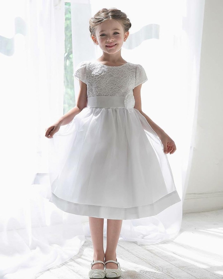 Pink Princess Flower Girl Dress