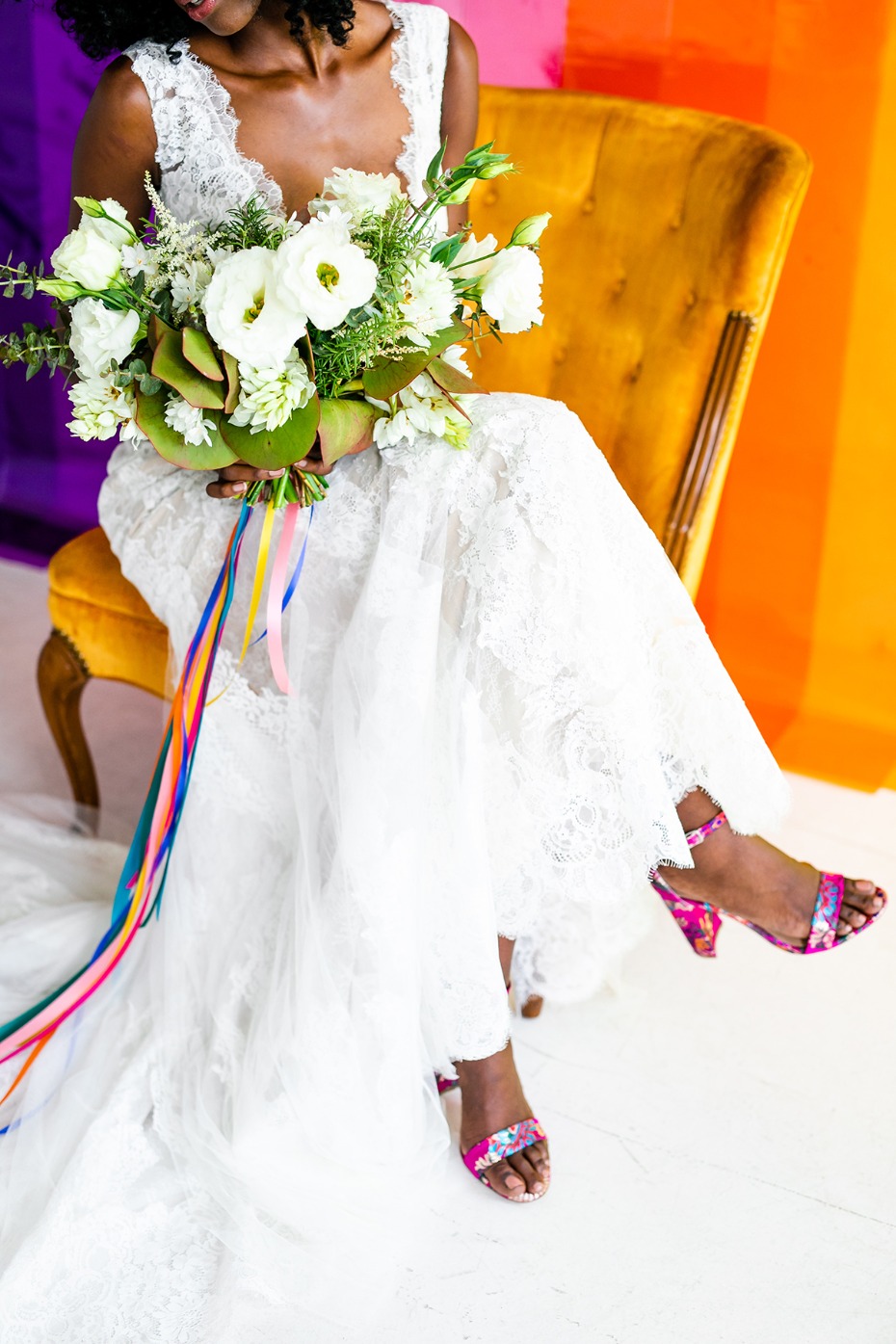 you want to add color to your wedding day here is how