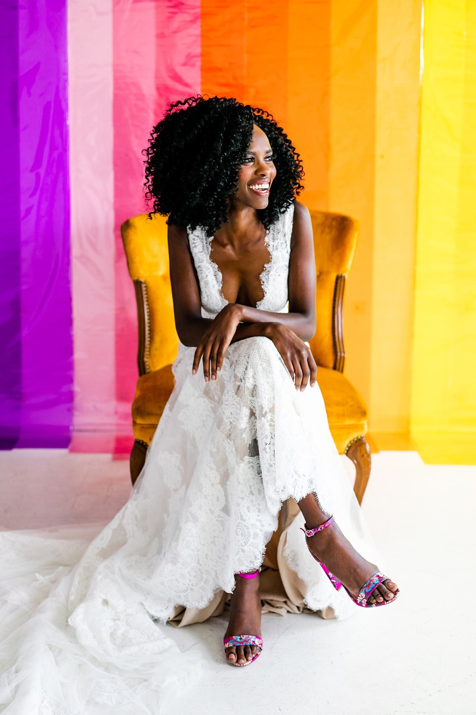 how to add rainbows to your wedding day