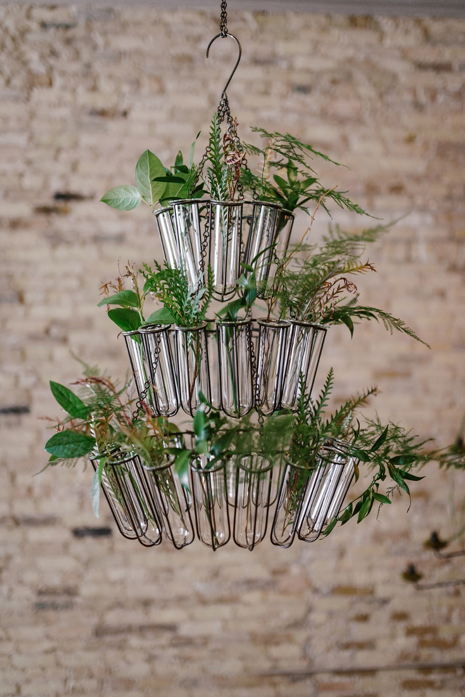 bud vase wedding chandelier