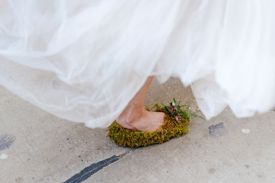moss wedding shoes