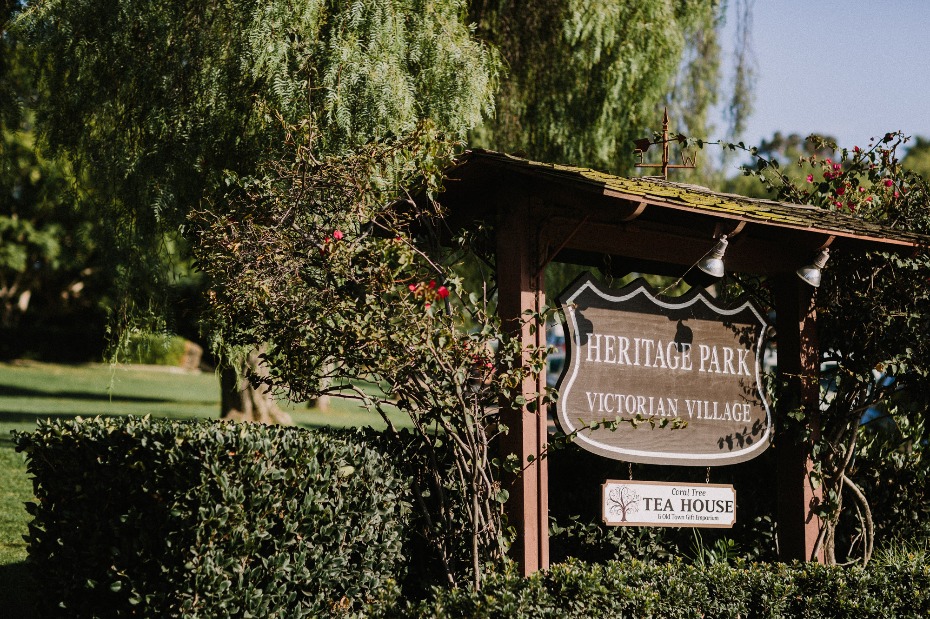 Heritage Park Victorian Village entrance sign image