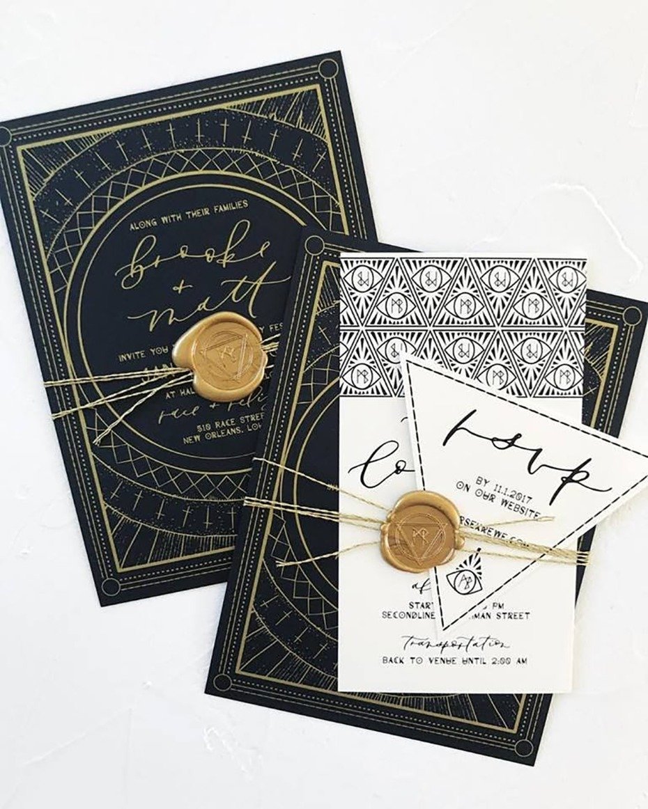 magical themed wedding invitations