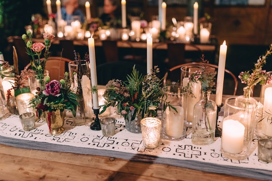 magical themed wedding table decor
