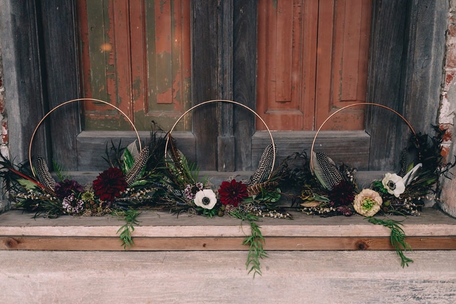 wedding wreath bouquets