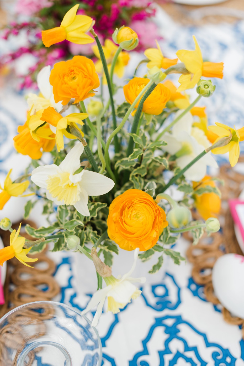 bright and colorful wedding flowers