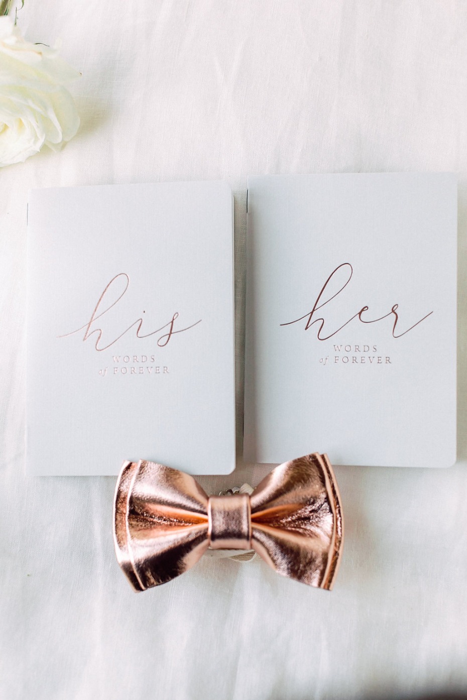 His and hers vow books