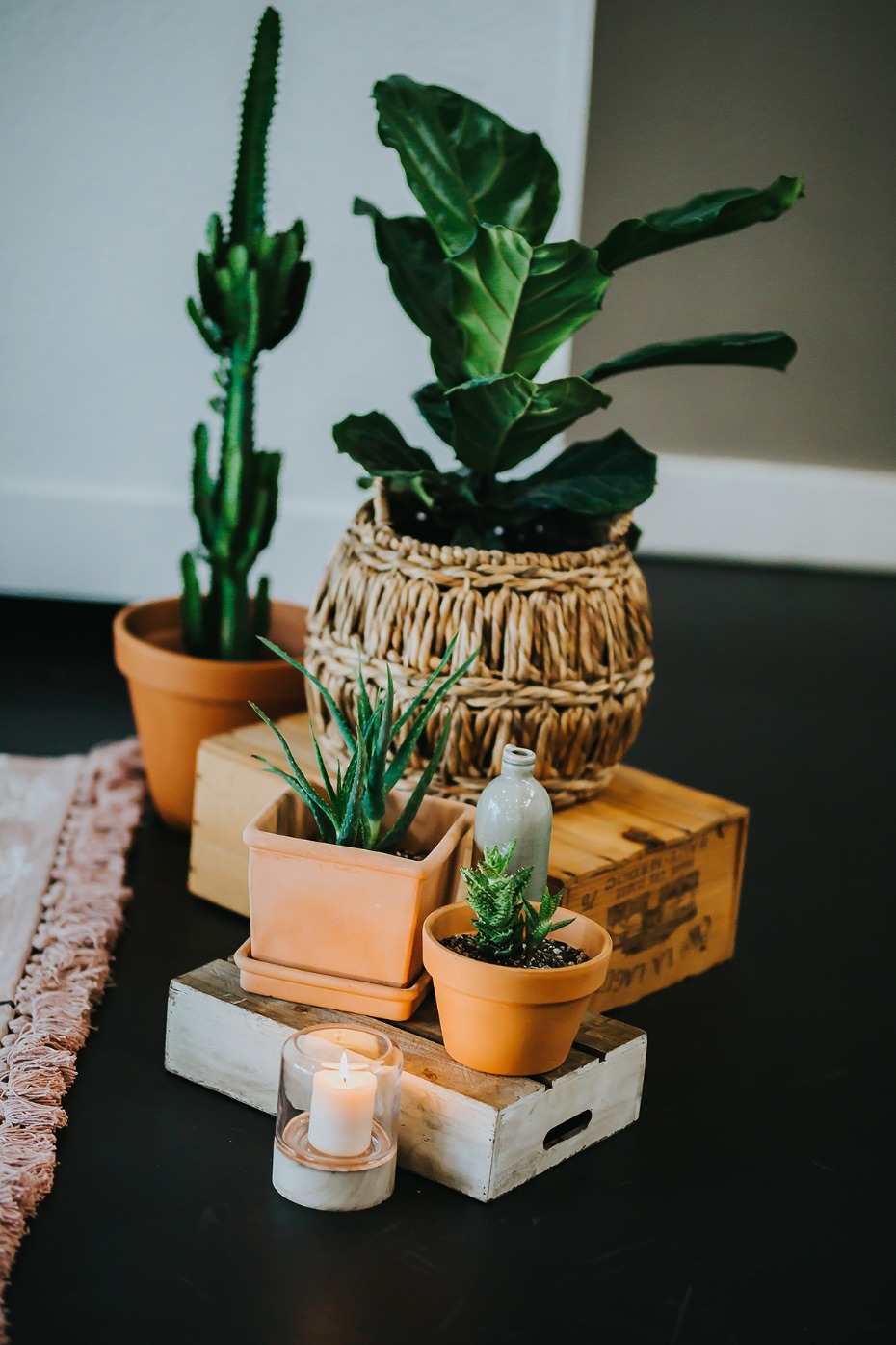 Use potted plants for your wedding