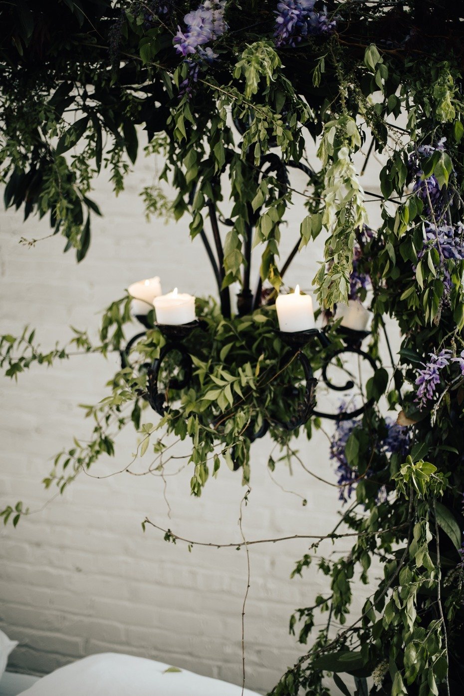 romantic overgrown chandeliere