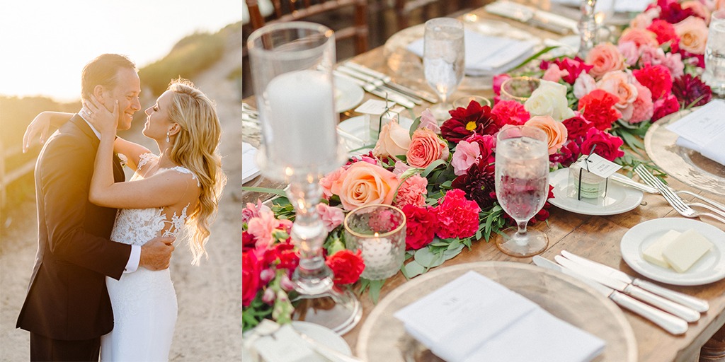 This Pink And Gold Sunset Wedding In California Is A Dream