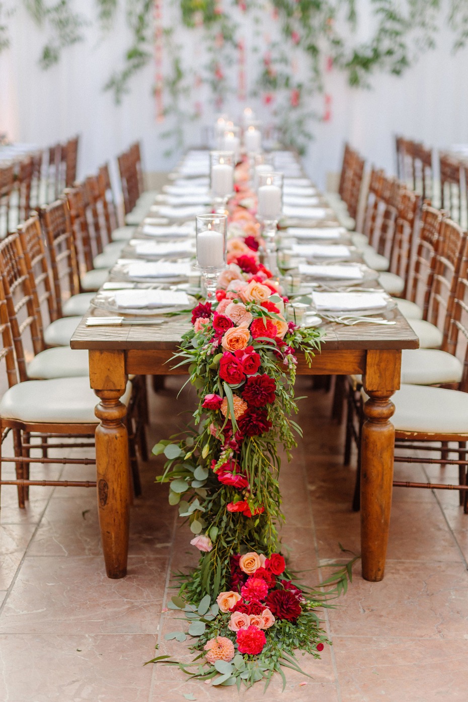 romantic wedding floral decor