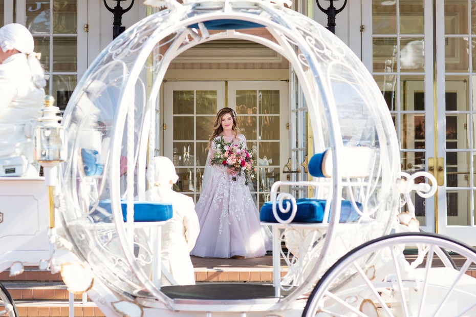 Ride in Cinderella's coach for your wedding