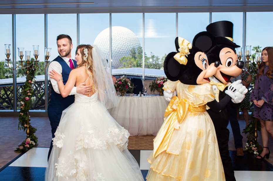 First dance with Mickey and Minnie