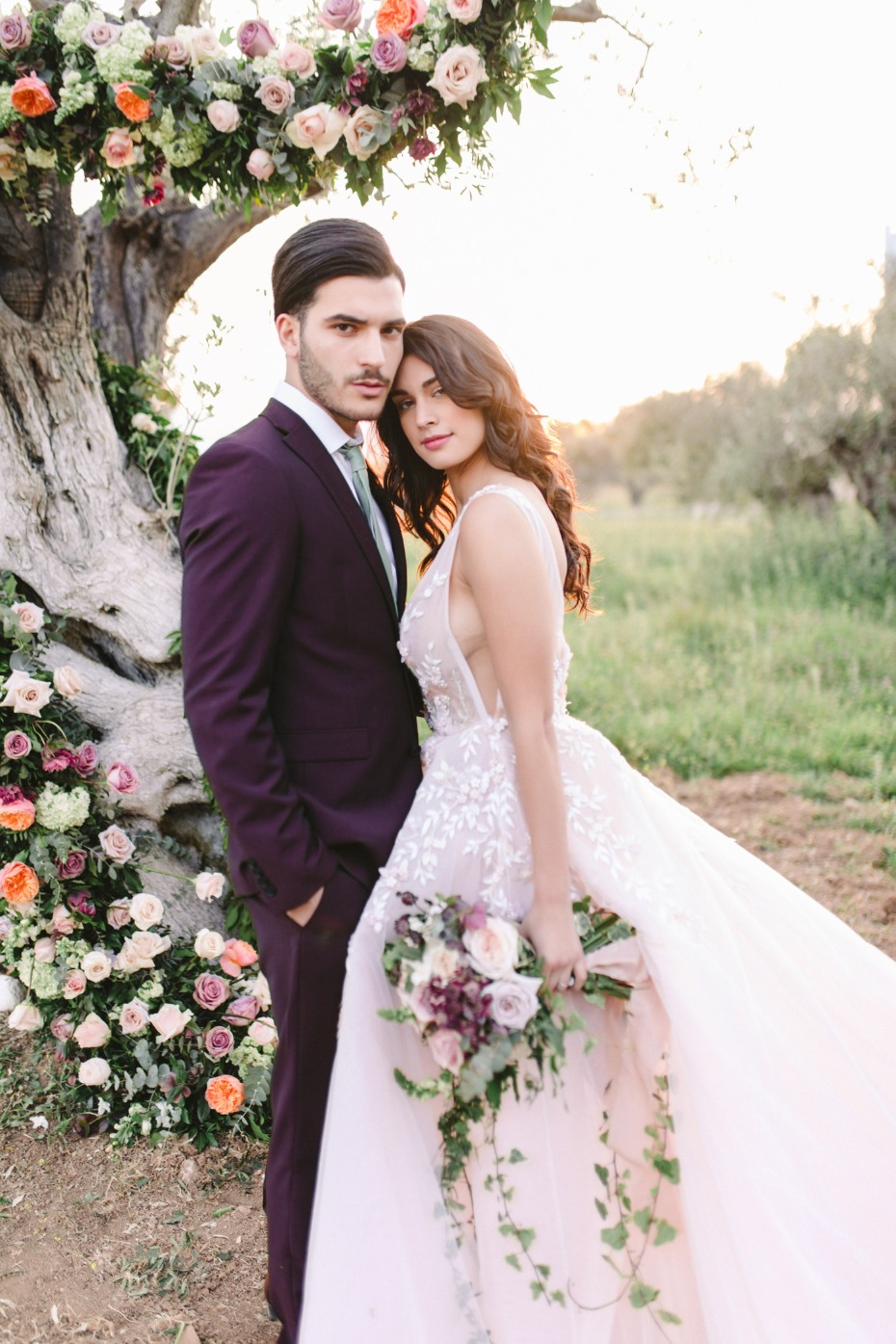 Olive Trees and Garden Roses wedding ideas