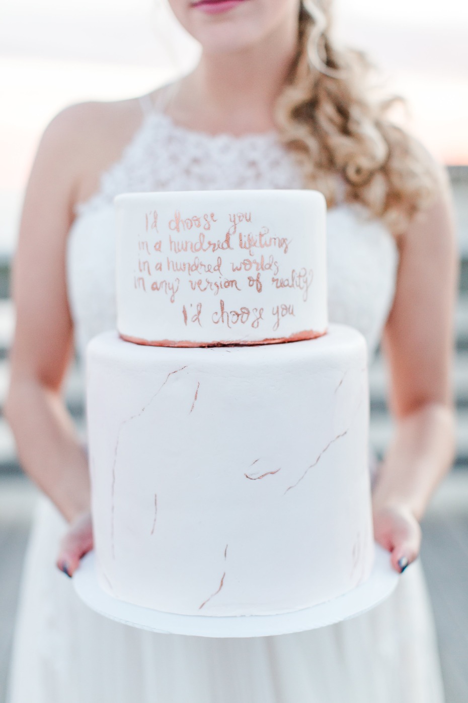 Wedding vows cake idea