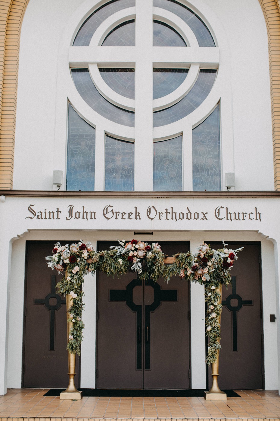 church wedding entryway idea