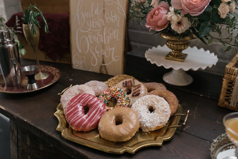 Donuts for a bridal shower