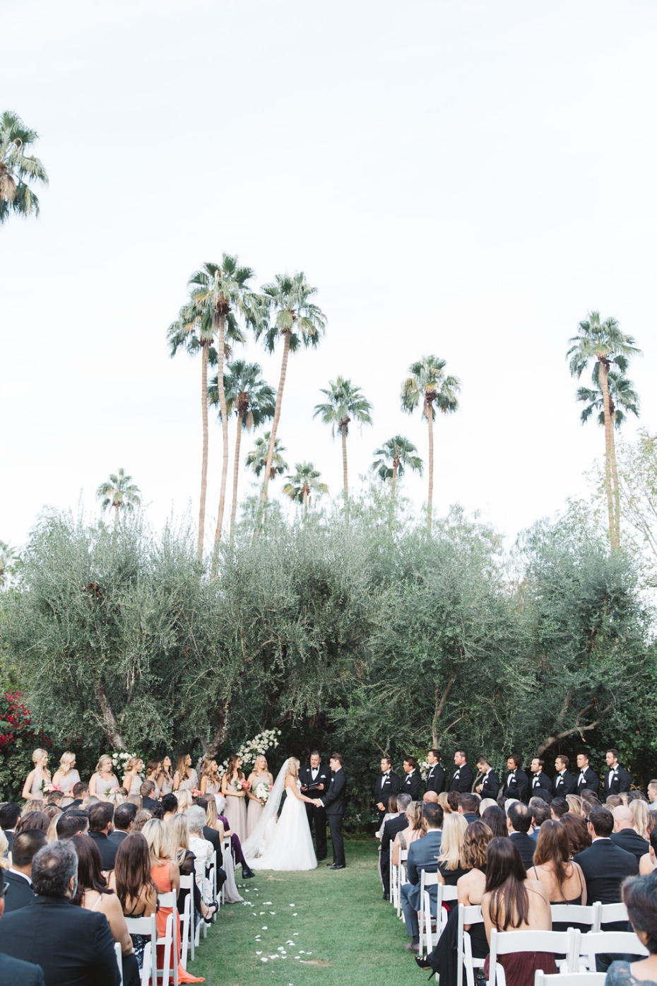 Outdoor ceremony in Palm Springs
