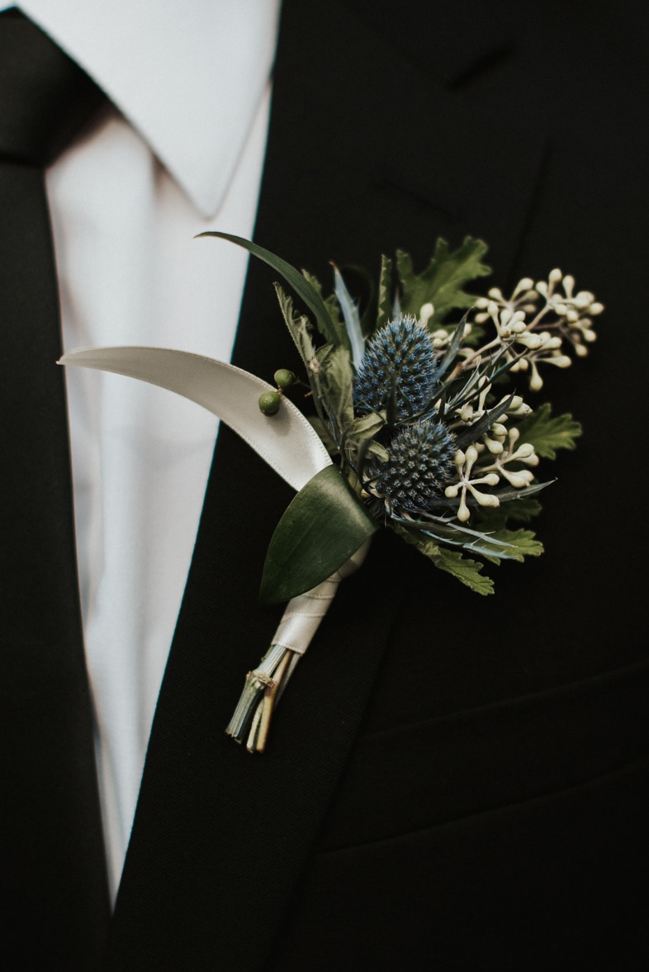 thistle boutonniere