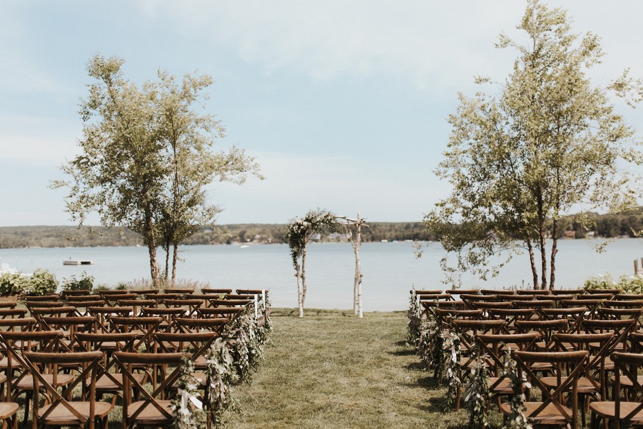 lakeside wedding in Michigan