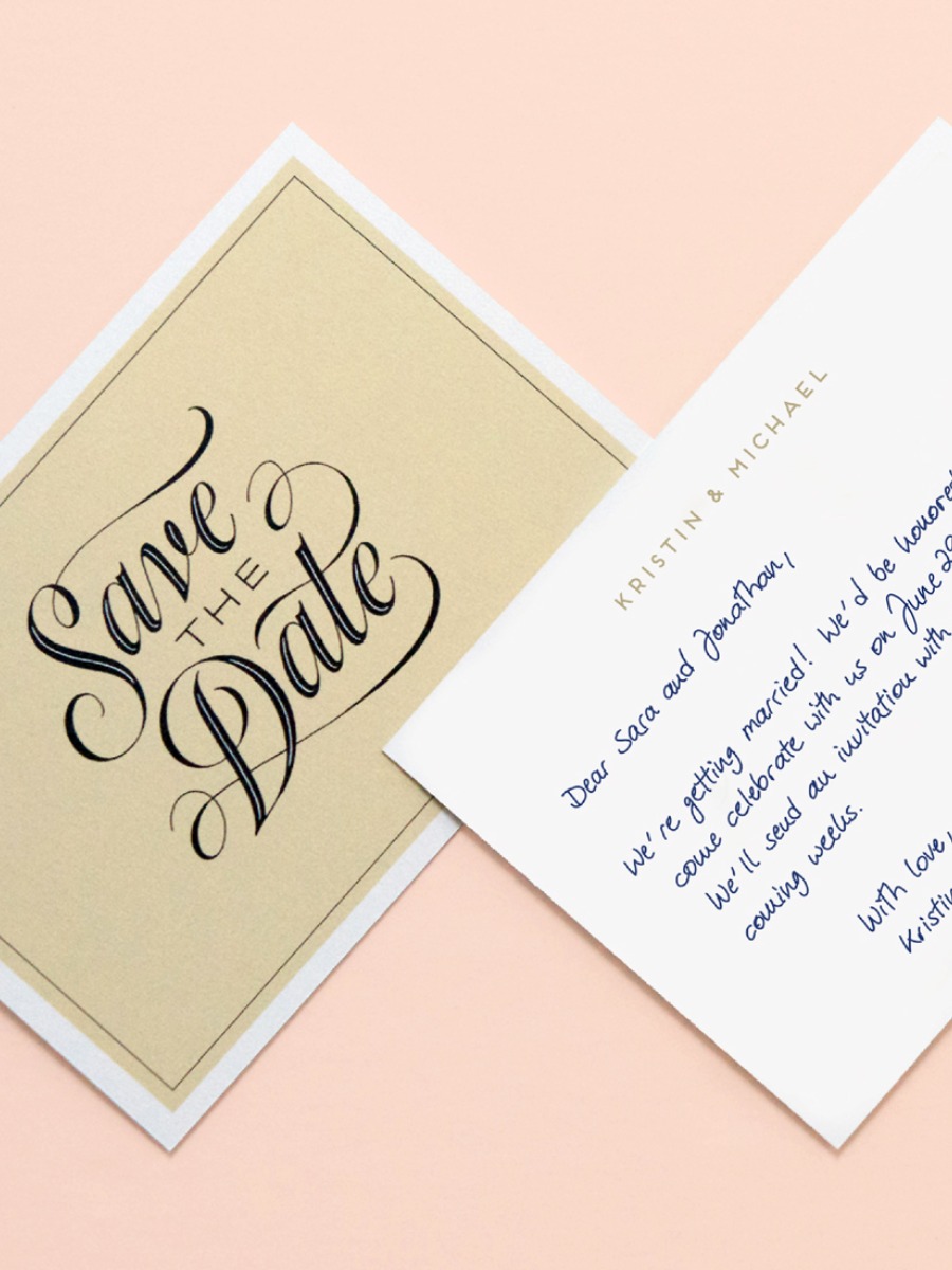 How Cool Are Handwritten Save-the-Date Cards?