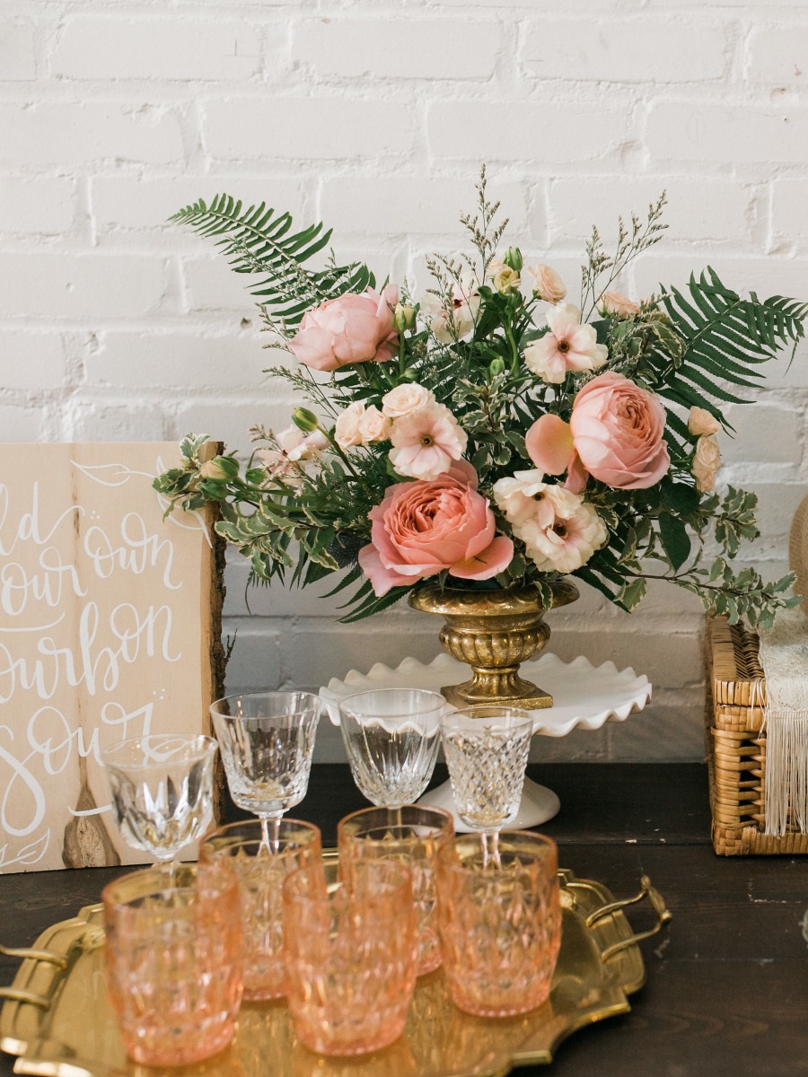 How To Set Up Your Own Bridal Shower Bourbon Bar