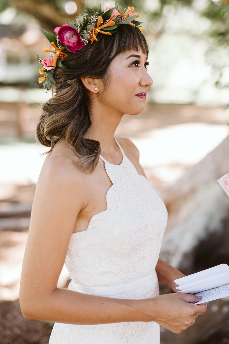 sweet and simple bridal style