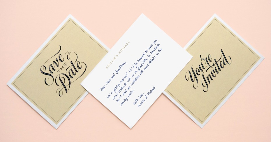 How Cool Are Handwritten Save the Date Cards