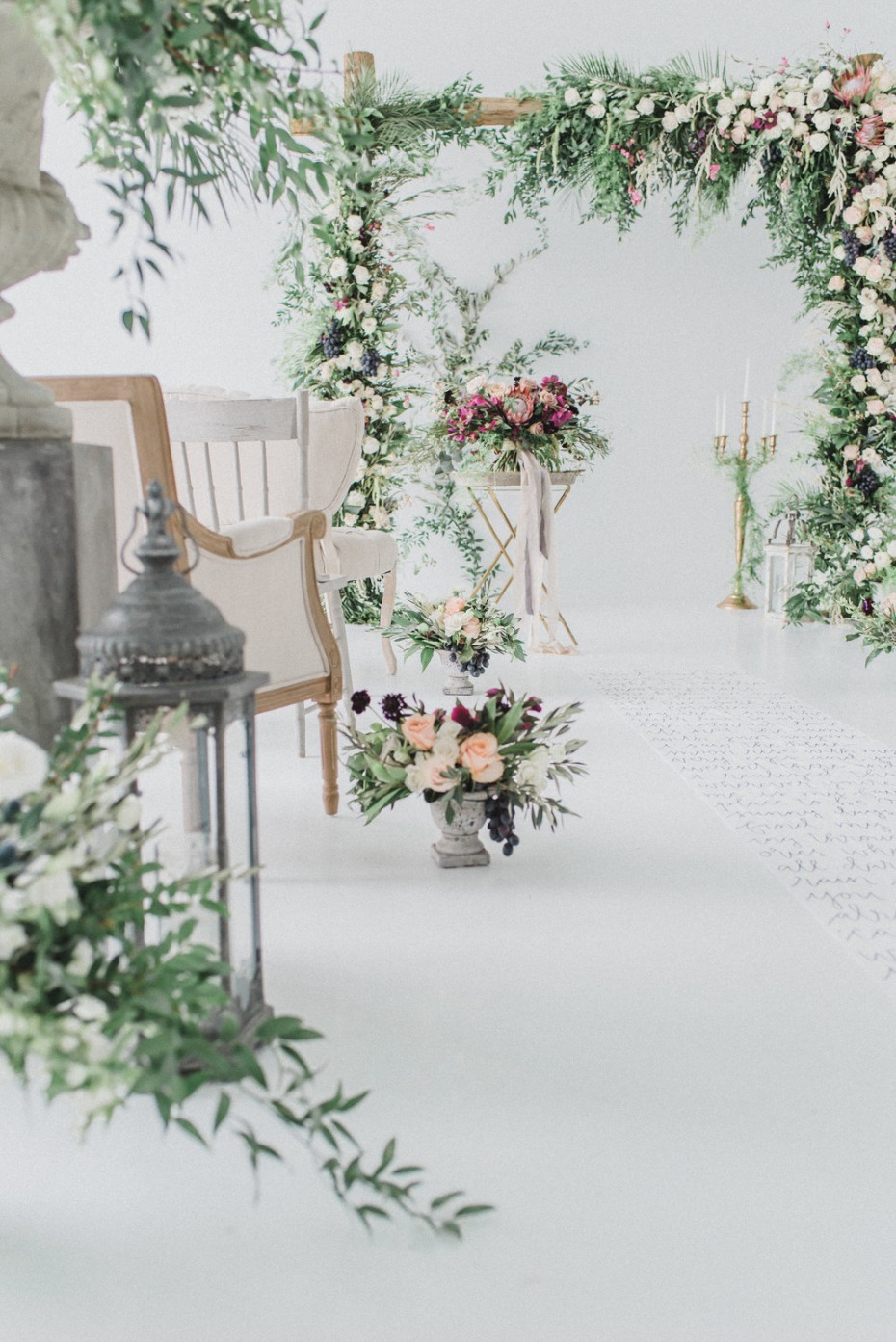 Keep your aisle decor simple and chic