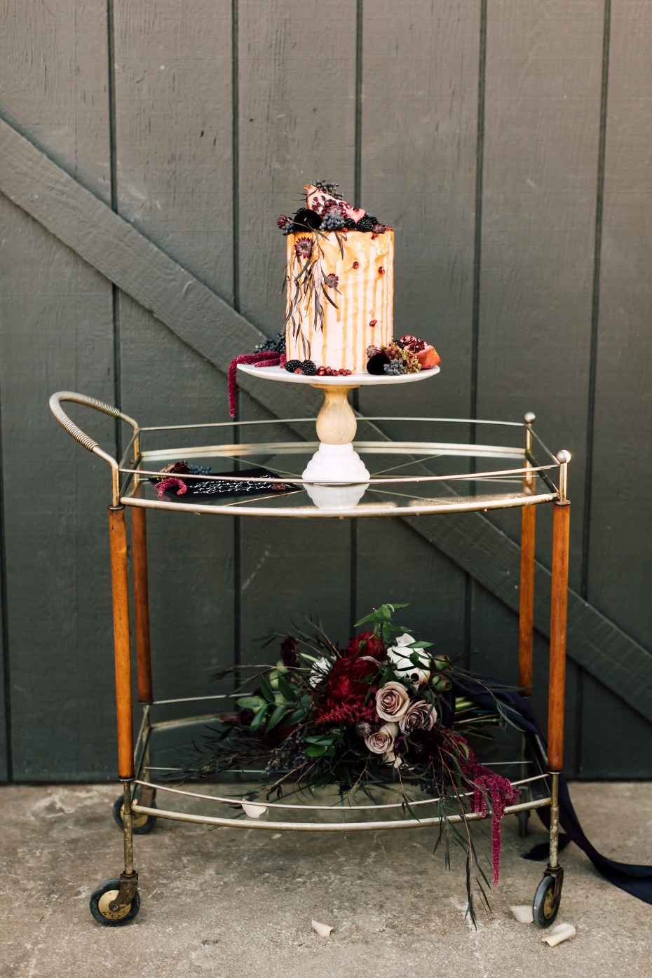 Cart cake table idea