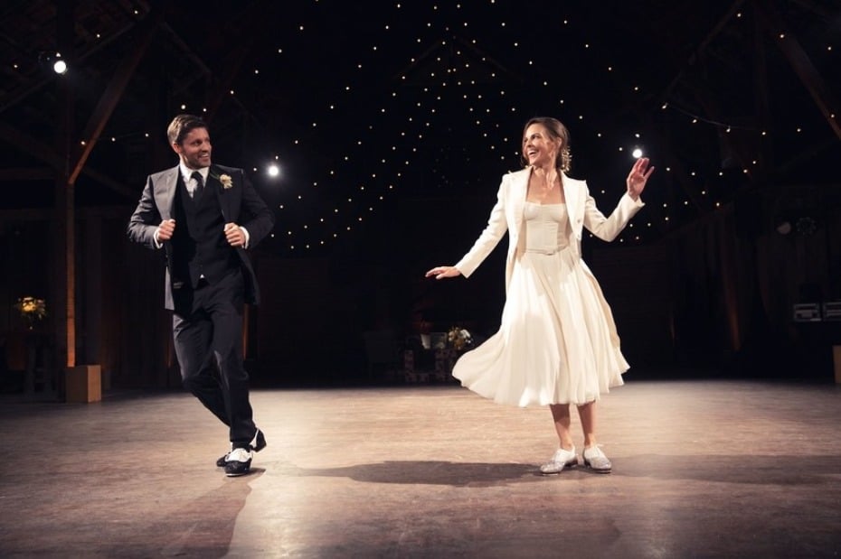 Hilary Swank and Philip Schneider Tap Dancing At Wedding