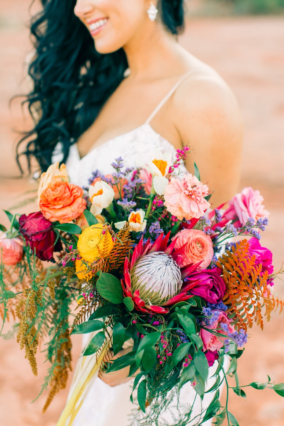 tropical themed wedding bouquet