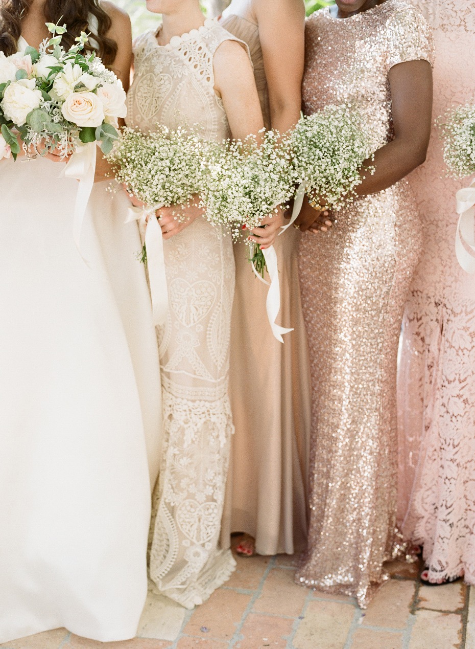 Mismatched bridesmaid dresses