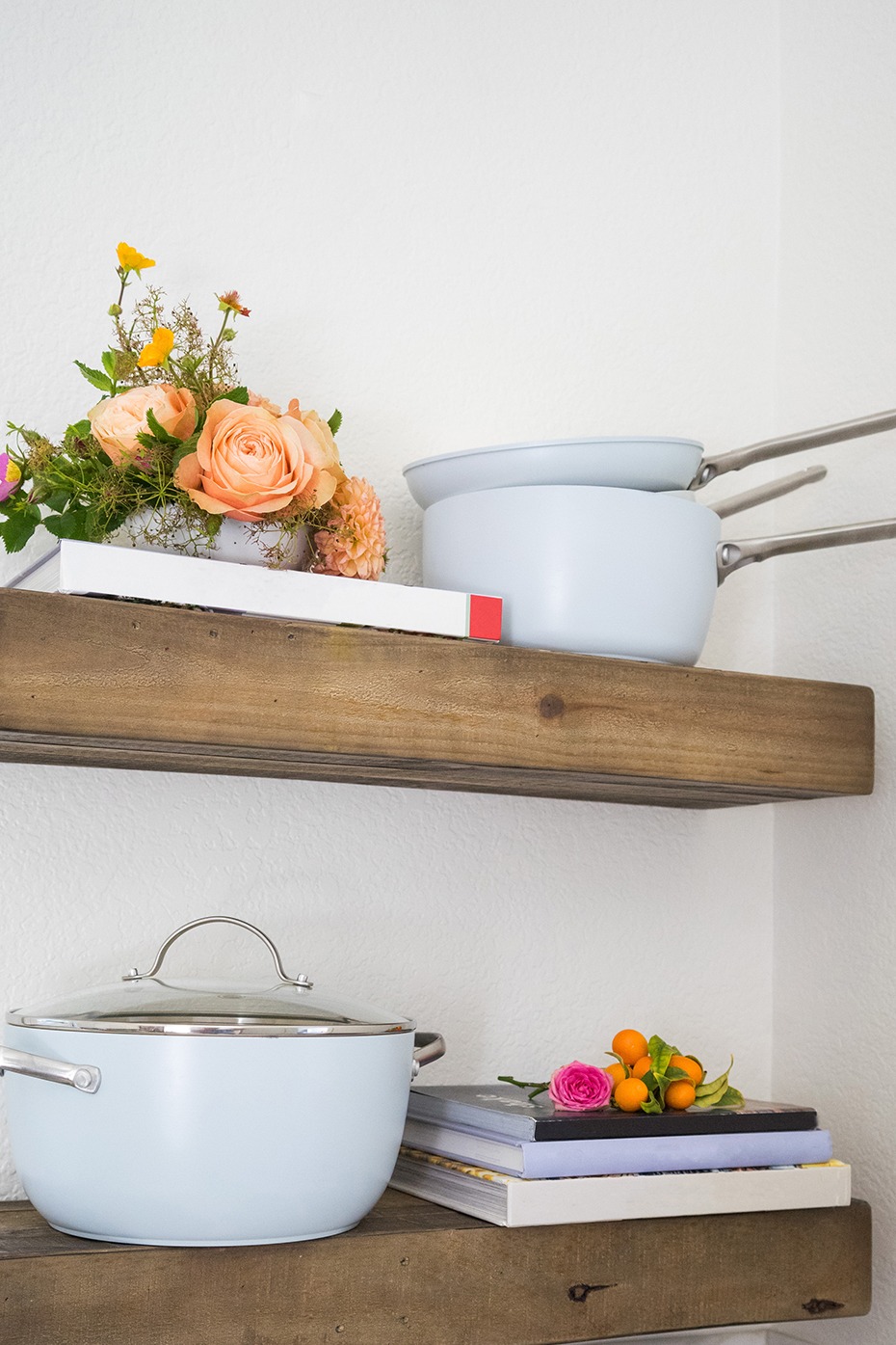 Add these white pots and pans to your Crate and Barrel Wedding Registry