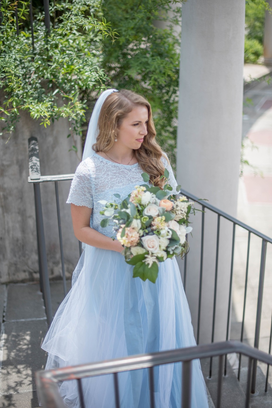 ice blue bridal style