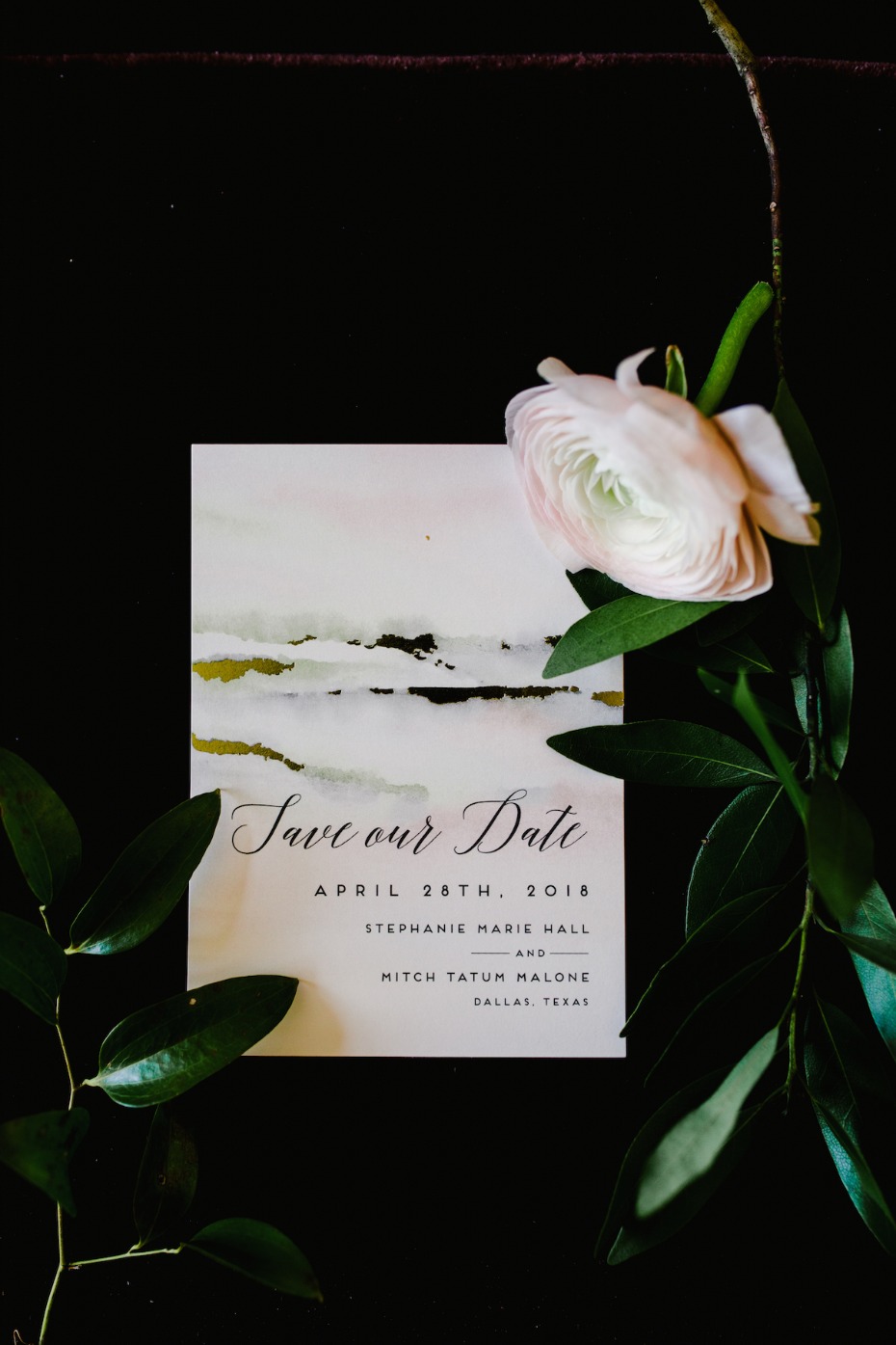 watercolor save the date