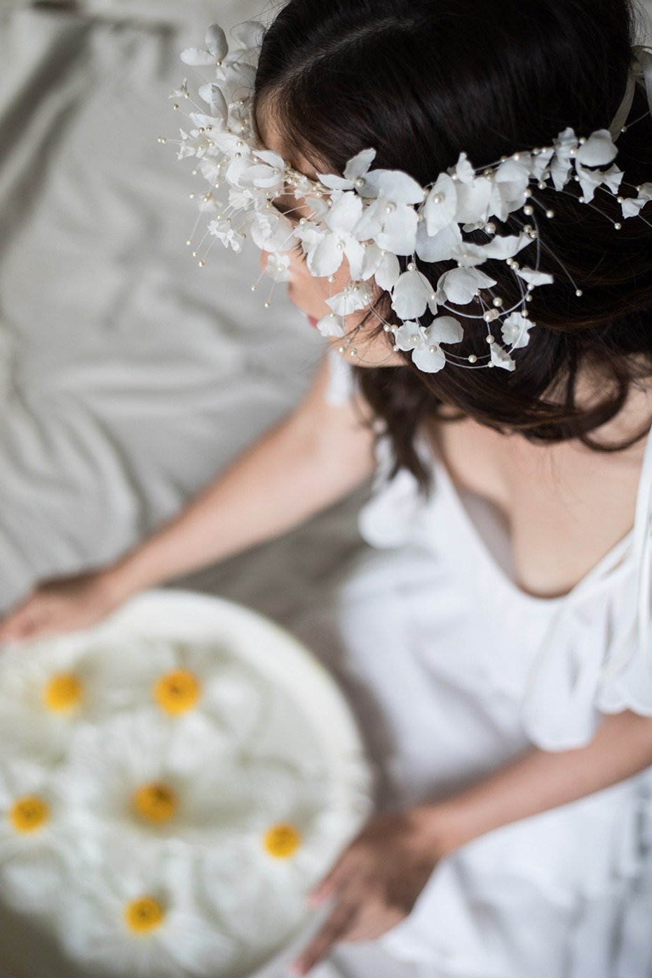 Erica Elizabeth Fairy Tale Silk Flower Bridal Crown