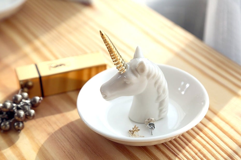 unicorn ring and jewelry holder
