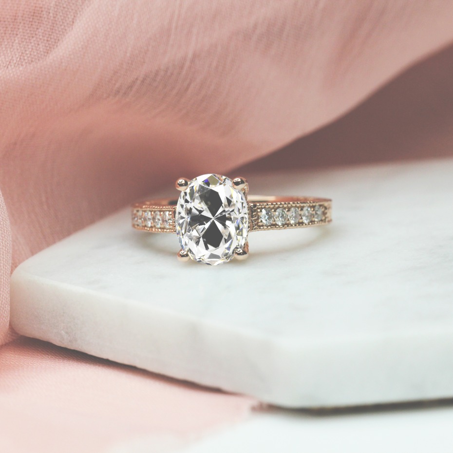 Traditional Solitaire Engagement Ring - MiaDonna