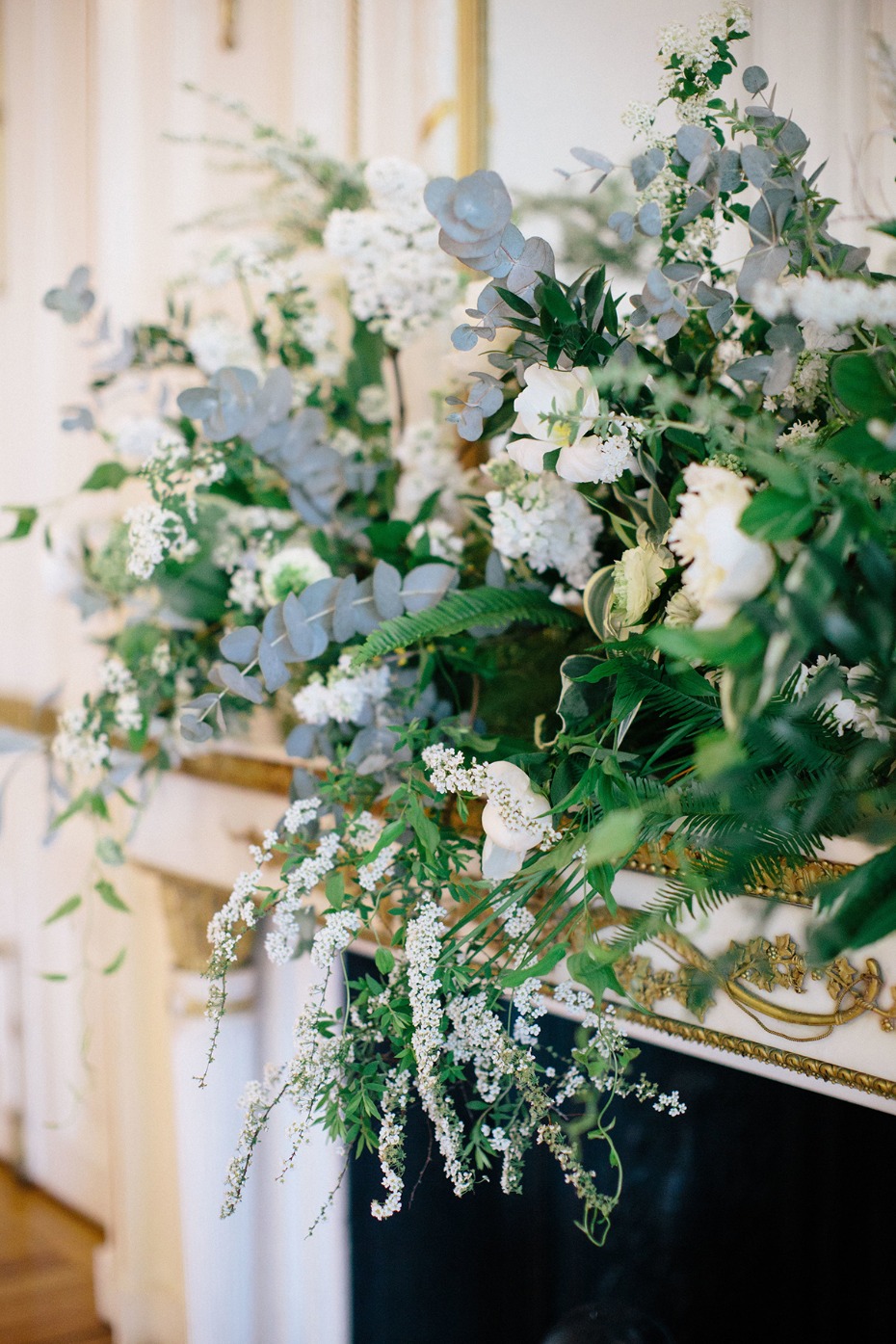 over grown wedding floral decor