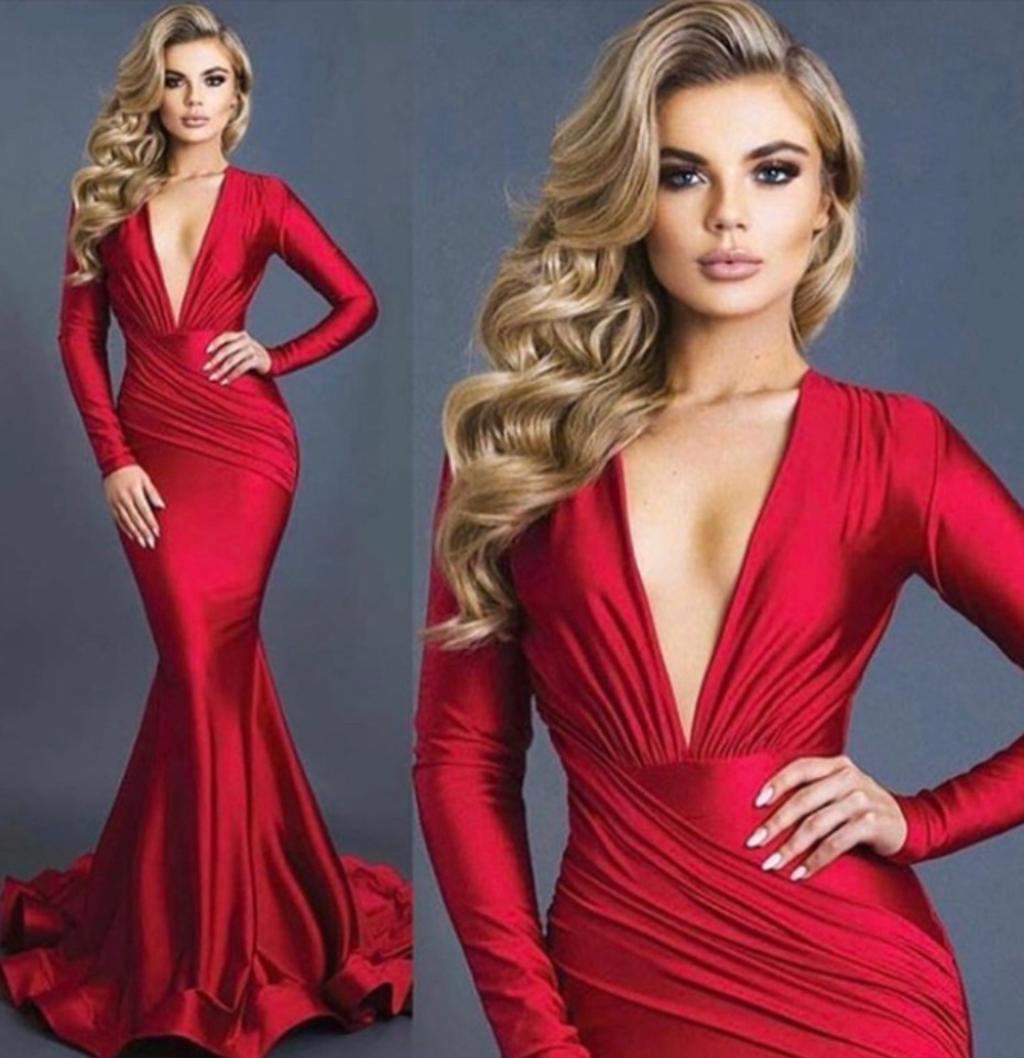 Red Hot Bridesmaids Dresses by Jessica Angel