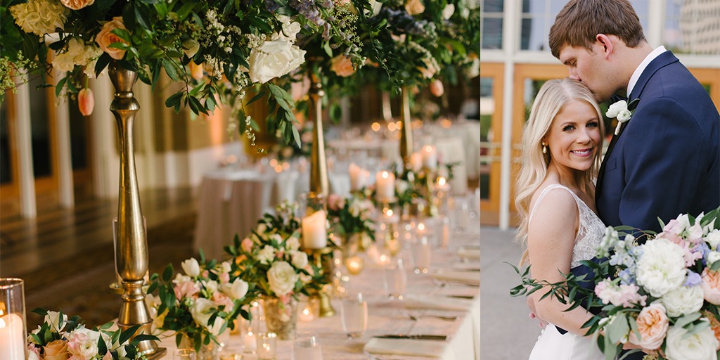 Lavender White And Gold Wedding In A Train Station