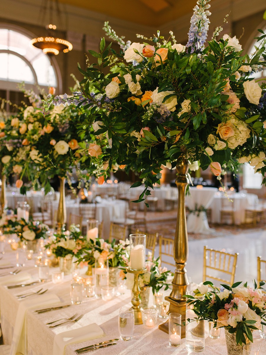 Lavender White And Gold Wedding In A Train Station