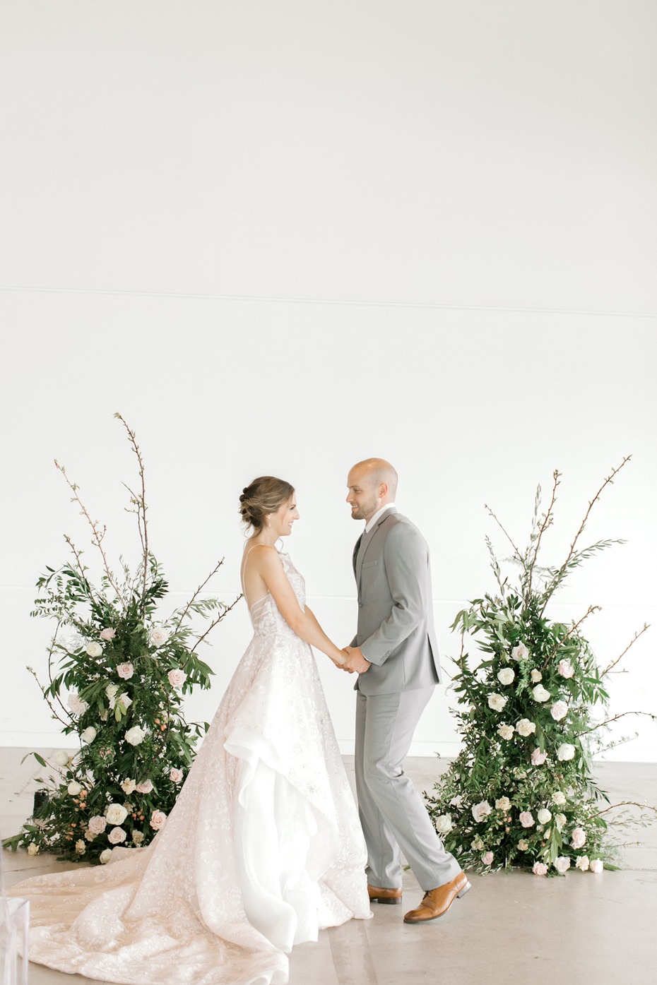 modern and minimal wedding backdrop