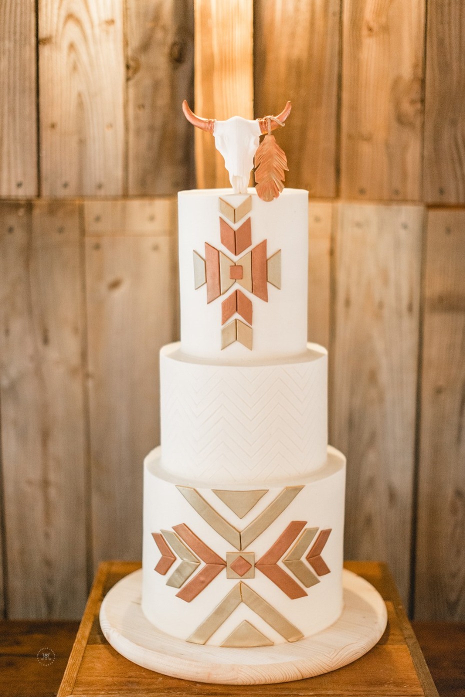 Southwest wedding cake